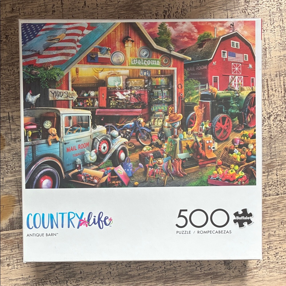 Buffalo David Bitton Country Life Antique Barn Puzzle - 500 Pieces